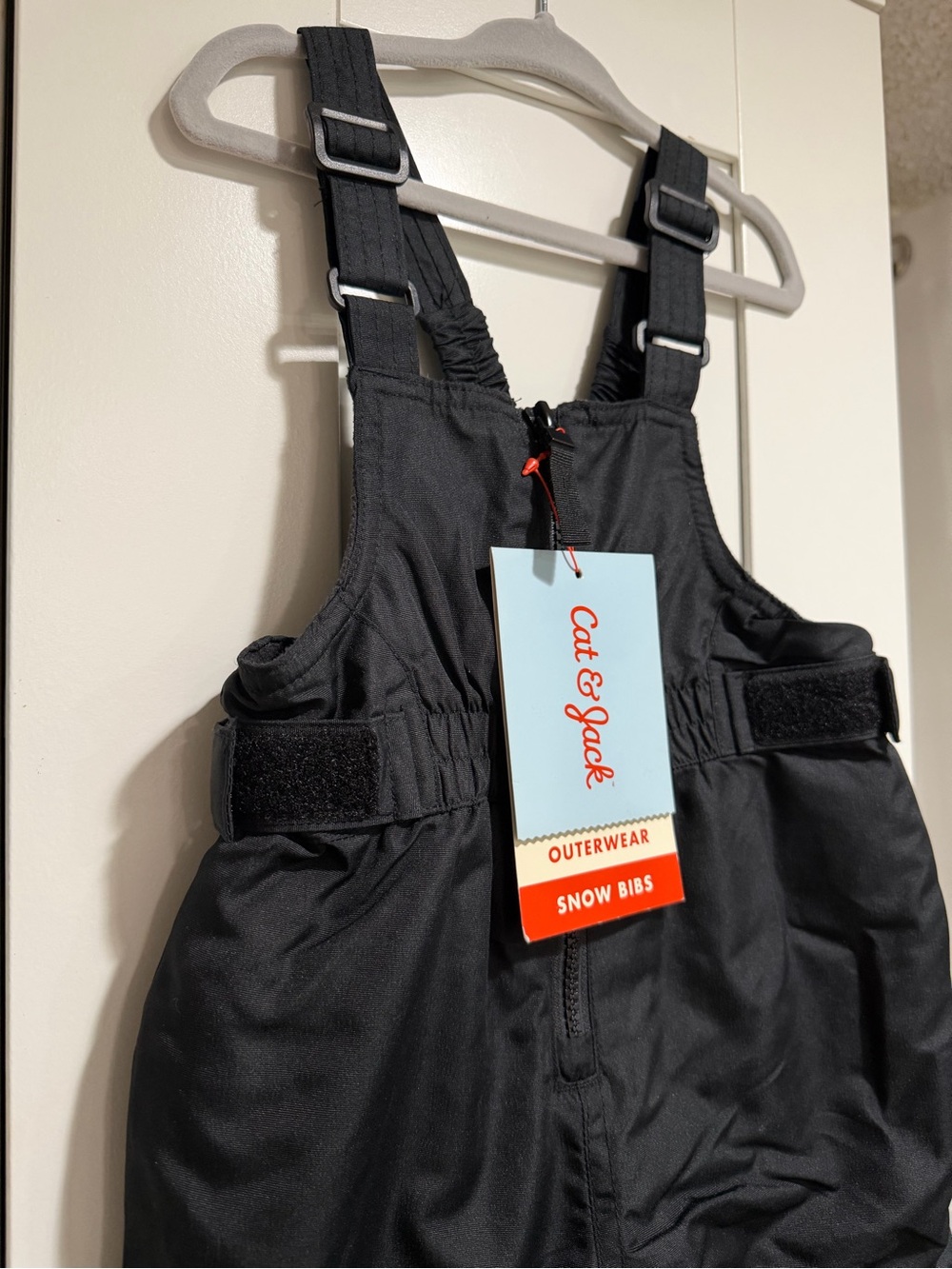 Cat & Jack Black Kids Snow Overalls Bibs